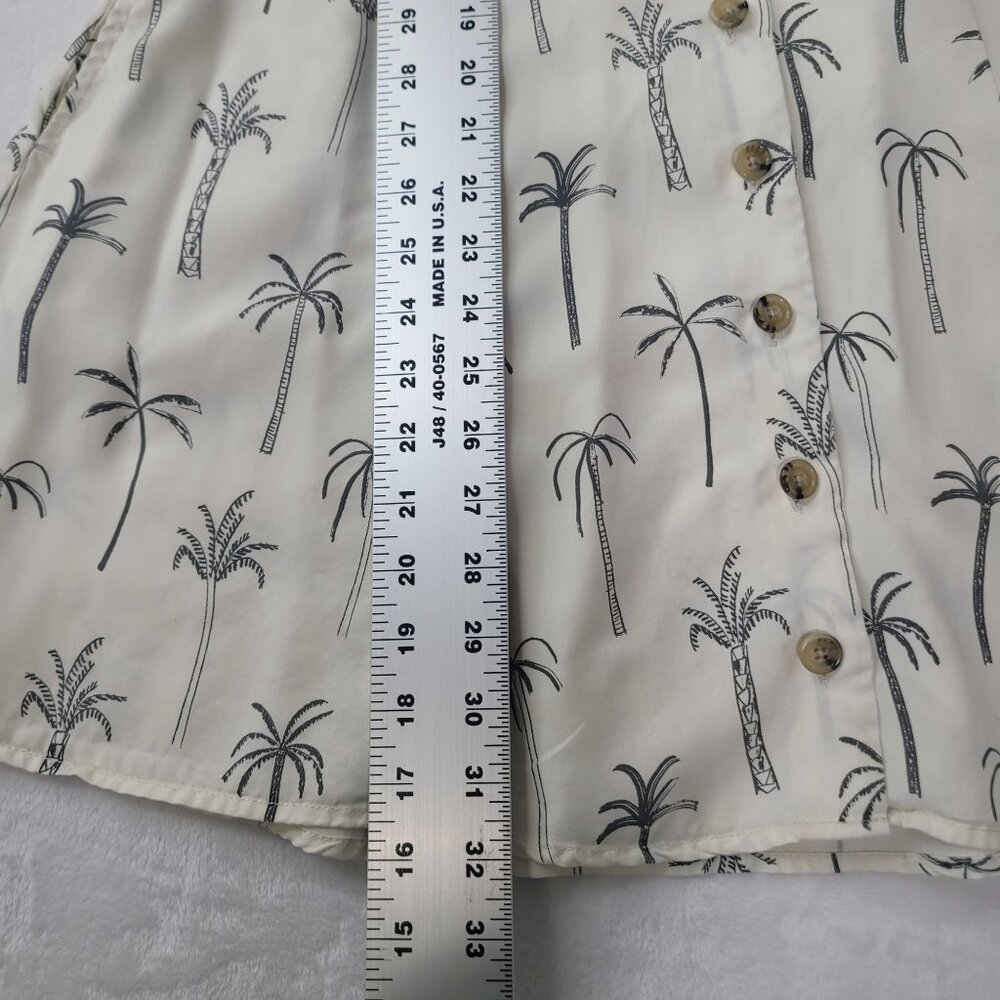 Marine Layer Camila Women's Mini Dress in White Palm Print Size Small - Picture 5 of 10